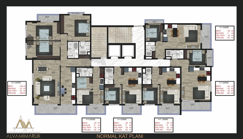 شقق بالتقسيط في الانيا - مجمع قيد الانشاء -في محمودلار 