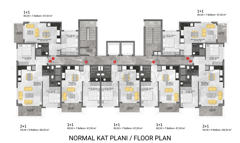 مجمع ضخم في الانيا - شقق متنوعة بالاقساط في افسلار / الانيا 