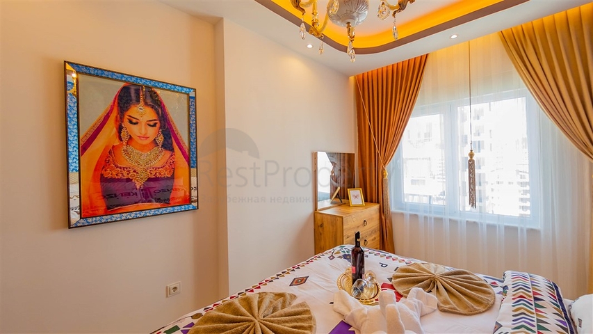 شقة اطلالة بحر في محمودلار - تصميم 1+1 - ضمن مجمع فاخر -محمودلار / الانيا 