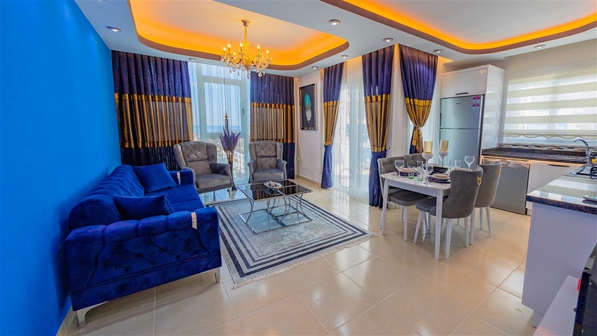 شقة اطلالة بحر في محمودلار - تصميم 1+1 - ضمن مجمع فاخر -محمودلار / الانيا 