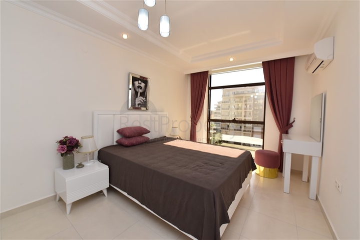 شقة مفروشة 1 + 1 في حي أفسالار 