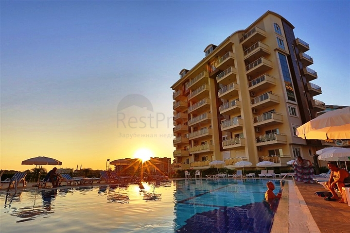 شقة مفروشة 1 + 1 في حي أفسالار 