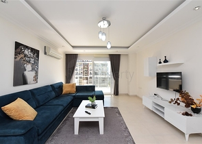 شقة مفروشة 1 + 1 في حي أفسالار 