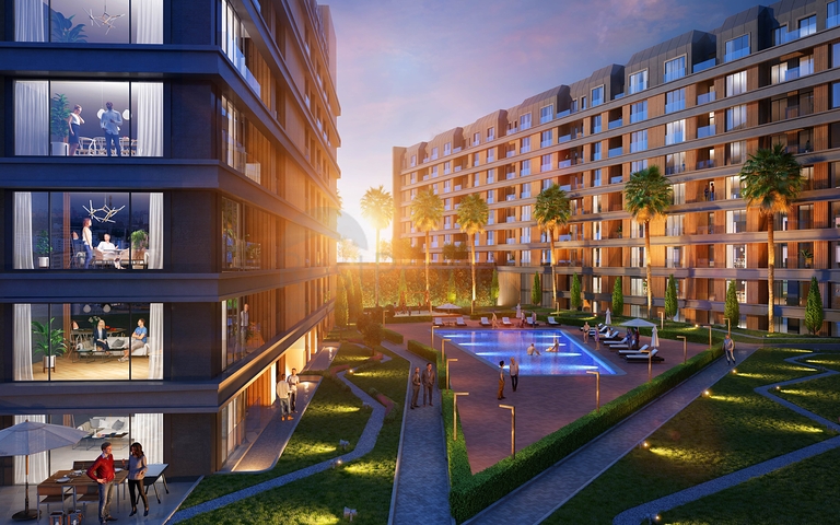 مجمع سكني فاميلي كونسبت ، بالقرب من محطة المترو