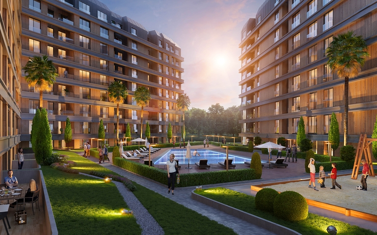 مجمع سكني فاميلي كونسبت ، بالقرب من محطة المترو