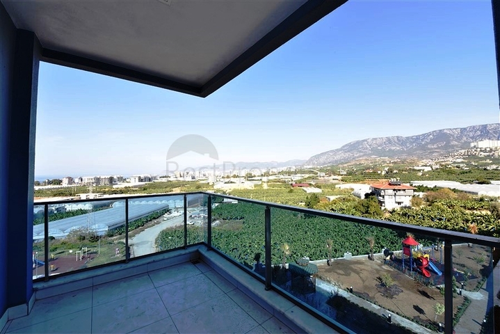 شقة اطلالة بحر - ضمن مجمع 5 نجوم - تصميم 1+2 - في كارجيجاك / الانيا 