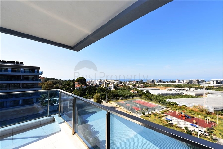 شقة اطلالة بحر - ضمن مجمع 5 نجوم - تصميم 1+2 - في كارجيجاك / الانيا 