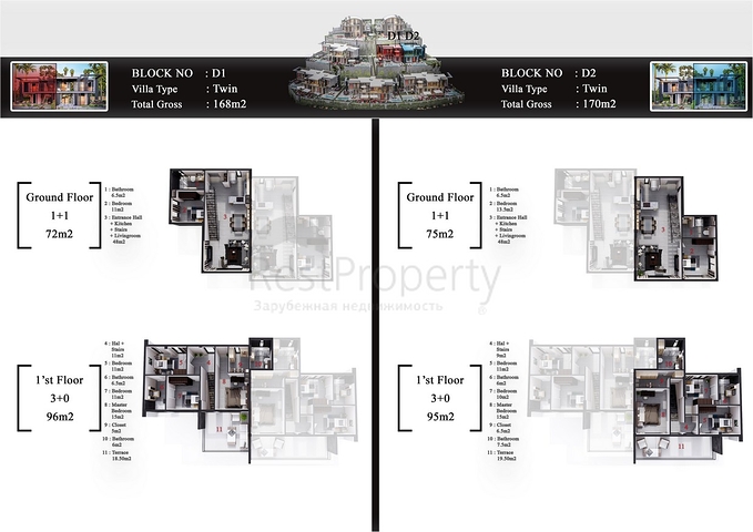 فلل للبيع بالاقساط في الانيا - مجمع قيد الانشاء -في كارجيجاك / الانيا 