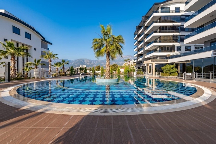 شقة 1+1 في مجمع في منطقة كارجيجاك متاحة للإيجار.