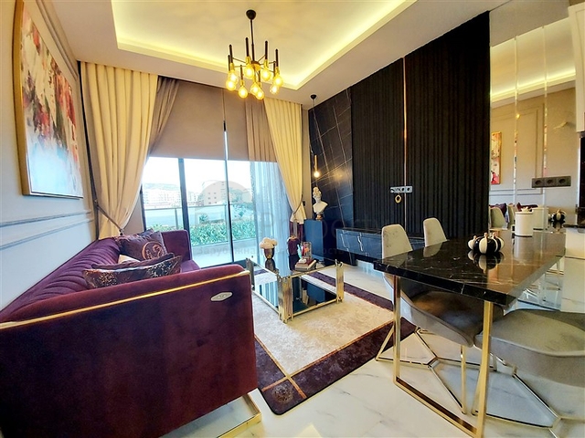 اطلالة بحر -شقة غرفة وصالة ضمن محمع جديد -في كارجيجاك / الانيا 