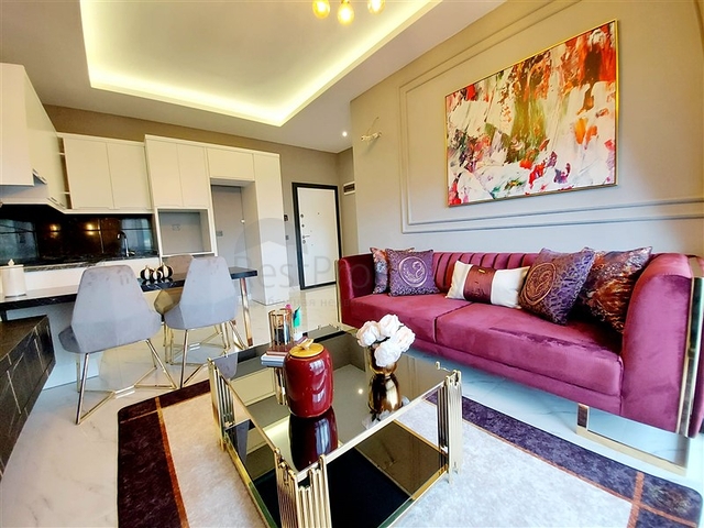 اطلالة بحر -شقة غرفة وصالة ضمن محمع جديد -في كارجيجاك / الانيا 