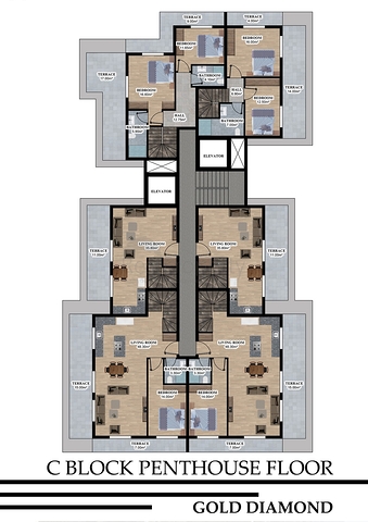 شقق بالاقساط ضمن مجمع قيد الانشاء في منطقة اوبا / الانيا 