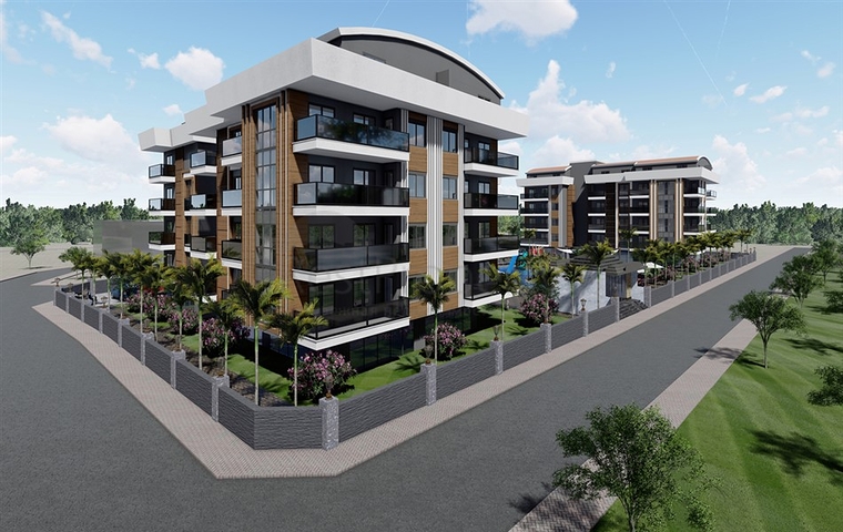 شقق بالاقساط ضمن مجمع قيد الانشاء في منطقة اوبا / الانيا 