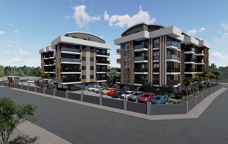 شقق بالاقساط ضمن مجمع قيد الانشاء في منطقة اوبا / الانيا 
