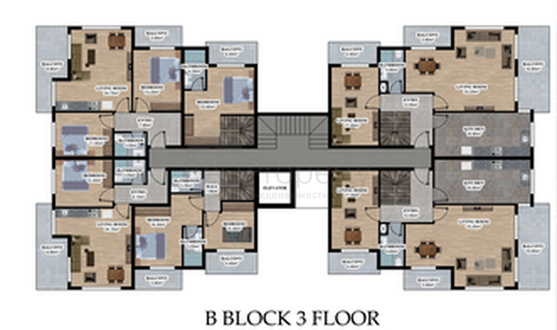 شقق بالاقساط ضمن مجمع قيد الانشاء في منطقة اوبا / الانيا 