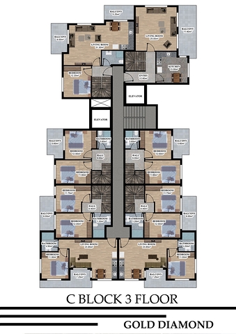 شقق بالاقساط ضمن مجمع قيد الانشاء في منطقة اوبا / الانيا 