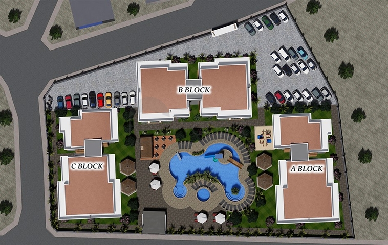 شقق بالاقساط ضمن مجمع قيد الانشاء في منطقة اوبا / الانيا 