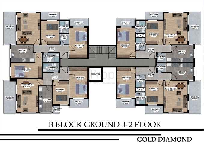 شقق بالاقساط ضمن مجمع قيد الانشاء في منطقة اوبا / الانيا 