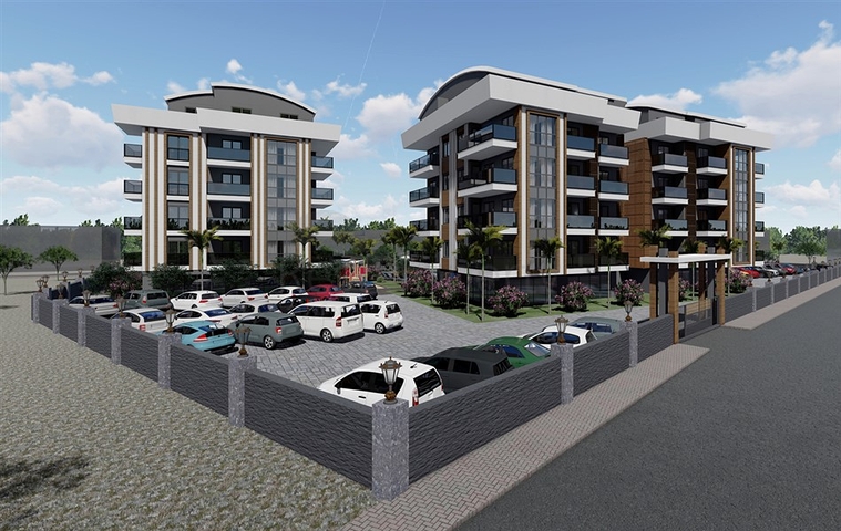 شقق بالاقساط ضمن مجمع قيد الانشاء في منطقة اوبا / الانيا 