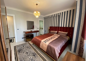 شقة اطلالة بحر في الانيا - تصميم 2 غرفة وصالة - اثاث انيق -في محمودلار / الانيا 