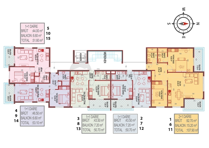 شقق للبيع في مركز الانيا - مجمع حديث قريب من البحر -الانيا 