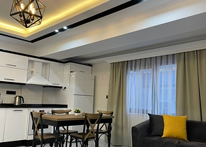 شقة اطلالة بحر في مركز الانيا - تصميم 1+2  مفروشة -ضمن مجمع حديث -مركز الانيا 