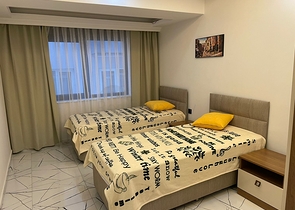 شقة اطلالة بحر في مركز الانيا - تصميم 1+2  مفروشة -ضمن مجمع حديث -مركز الانيا 