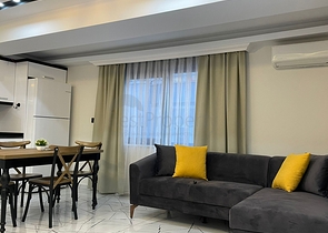 شقة اطلالة بحر في مركز الانيا - تصميم 1+2  مفروشة -ضمن مجمع حديث -مركز الانيا 