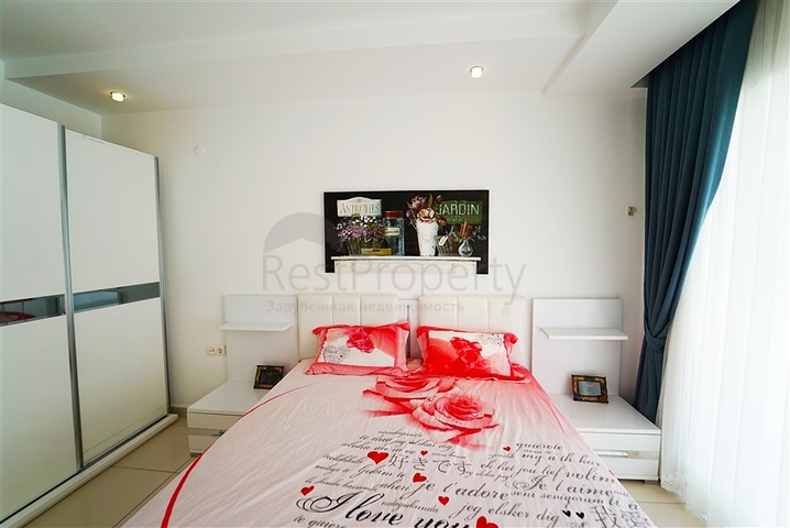 شقة انيقة ضمن مجمع فاخر -تصميم 1+1 مفروشة -في اوبا / الانيا 