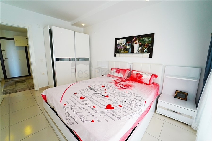 شقة انيقة ضمن مجمع فاخر -تصميم 1+1 مفروشة -في اوبا / الانيا 