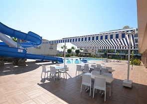 شقة انيقة ضمن مجمع فاخر -تصميم 1+1 مفروشة -في اوبا / الانيا 