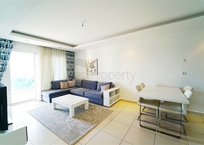 شقة انيقة ضمن مجمع فاخر -تصميم 1+1 مفروشة -في اوبا / الانيا 