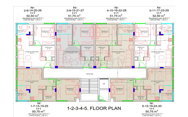 شقق مناسبة للاستثمار - مجمع قيد الانشاء -في مركز الانيا 
