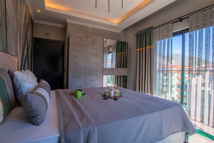 عقارات للبيع في اوبا - دوبلكس 2 غرفة وصالة -مفروشة -مجمع حديث -في اوبا / الانيا 