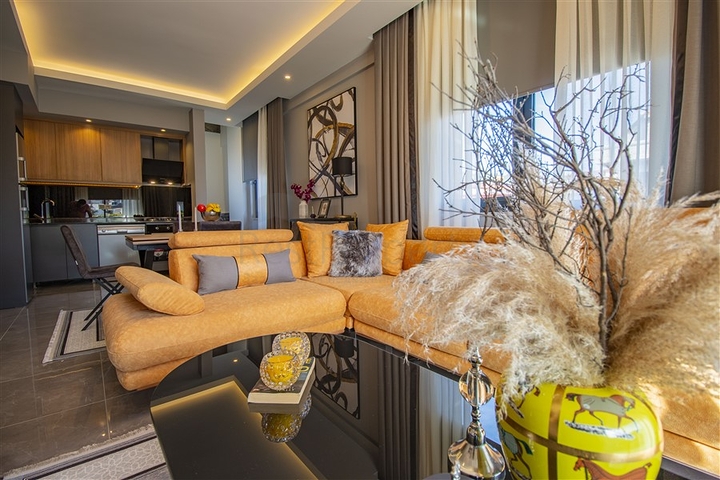 عقارات للبيع في اوبا - دوبلكس 2 غرفة وصالة -مفروشة -مجمع حديث -في اوبا / الانيا 