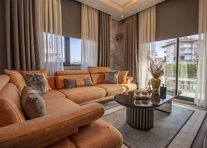 عقارات للبيع في اوبا - دوبلكس 2 غرفة وصالة -مفروشة -مجمع حديث -في اوبا / الانيا 