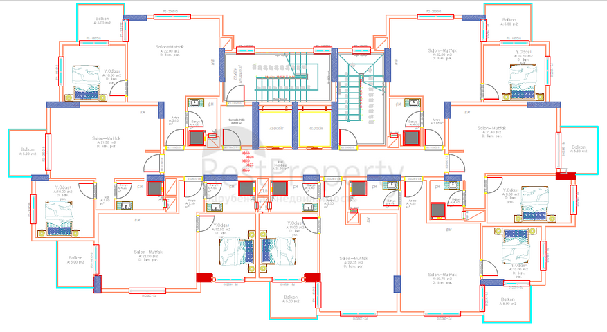 شقق للبيع بالاقساط في الانيا - مجمع قيد الانشاء في افسلار / الانيا 