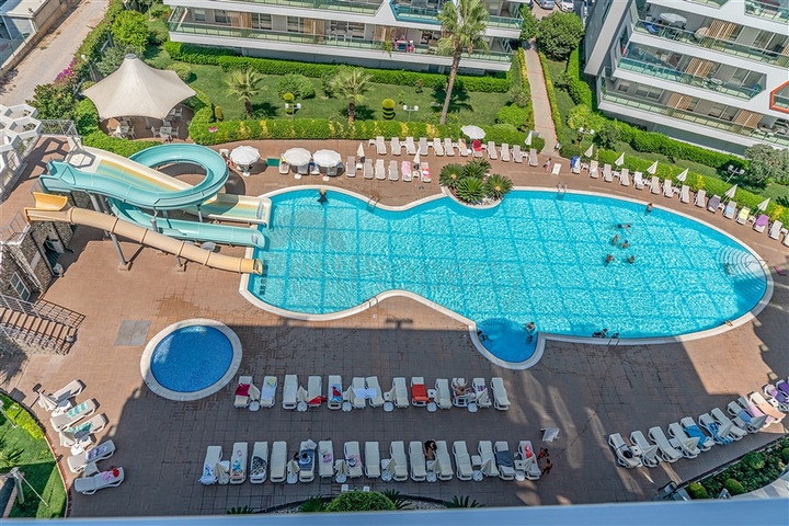 اطلالة بحر -دوبلكس 2 غرفة وصالة -ضمن مجمع 5 نجوم في افسلار / الانيا 