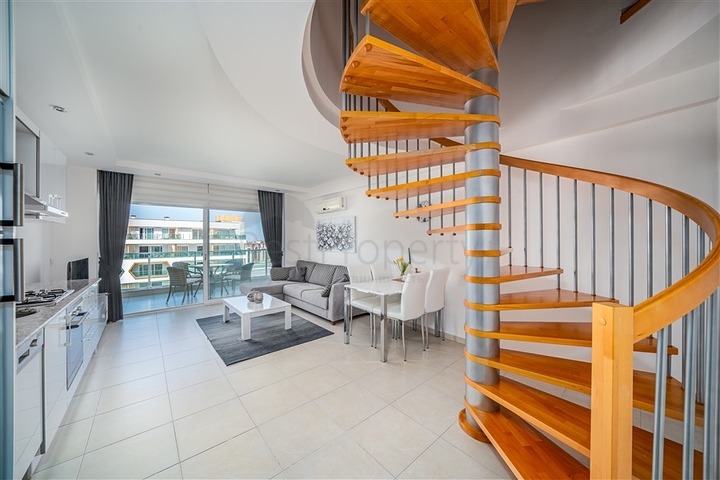 اطلالة بحر -دوبلكس 2 غرفة وصالة -ضمن مجمع 5 نجوم في افسلار / الانيا 