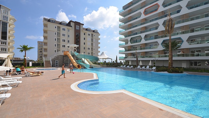 اطلالة بحر -دوبلكس 2 غرفة وصالة -ضمن مجمع 5 نجوم في افسلار / الانيا 