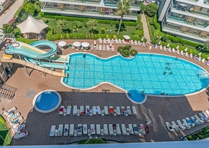 اطلالة بحر -دوبلكس 2 غرفة وصالة -ضمن مجمع 5 نجوم في افسلار / الانيا 