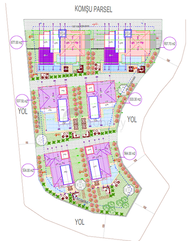 فلل فاخرة قيد الانشاء - في منطقة كارجيجاك / الانيا 