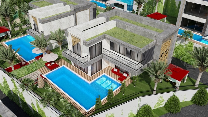 فلل فاخرة قيد الانشاء - في منطقة كارجيجاك / الانيا 