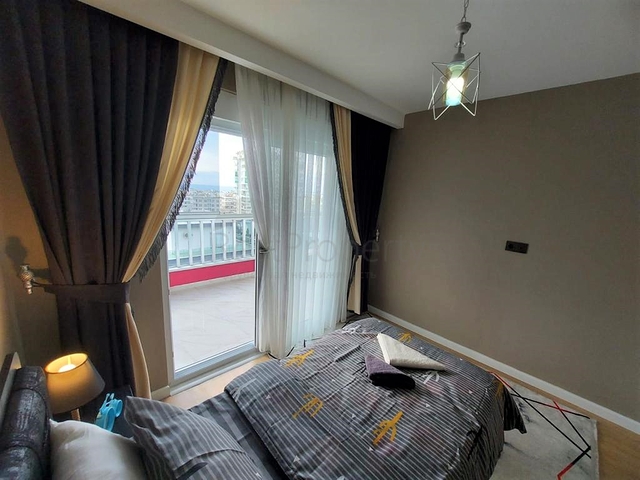 اطلالة بحر -شقة 2 غرفة وصالة -مفروشة -ضمن مجمع سكني في محمودلار / الانيا 