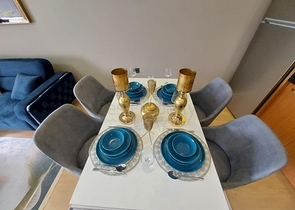 اطلالة بحر -شقة 2 غرفة وصالة -مفروشة -ضمن مجمع سكني في محمودلار / الانيا 