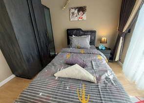 اطلالة بحر -شقة 2 غرفة وصالة -مفروشة -ضمن مجمع سكني في محمودلار / الانيا 