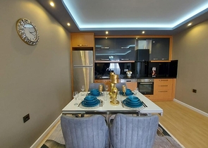 اطلالة بحر -شقة 2 غرفة وصالة -مفروشة -ضمن مجمع سكني في محمودلار / الانيا 