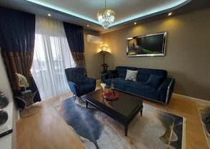 اطلالة بحر -شقة 2 غرفة وصالة -مفروشة -ضمن مجمع سكني في محمودلار / الانيا 