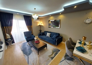 اطلالة بحر -شقة 2 غرفة وصالة -مفروشة -ضمن مجمع سكني في محمودلار / الانيا 