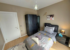 اطلالة بحر -شقة 2 غرفة وصالة -مفروشة -ضمن مجمع سكني في محمودلار / الانيا 